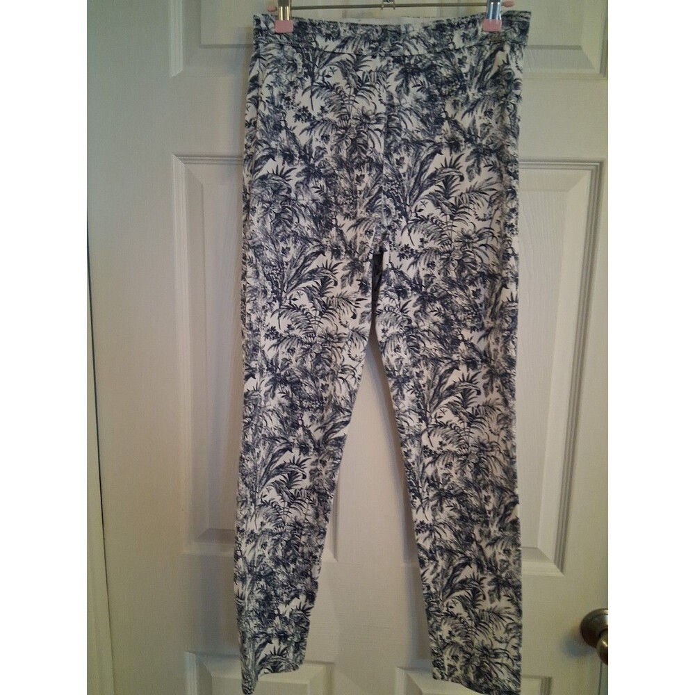 FDJ French Dressing Jeans Womens  Size4 Floral Stretch Straight Leg